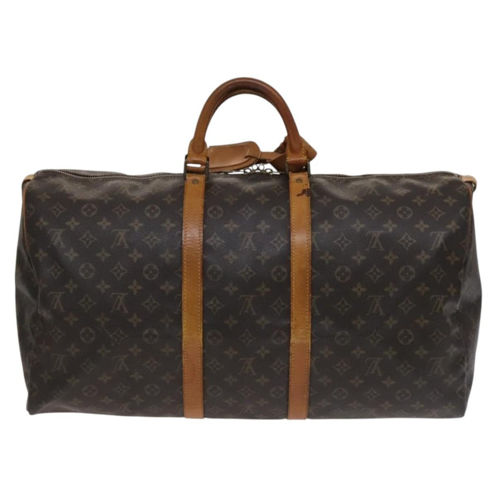 Louis Vuitton Keepall Bag Monogram Canvas Brown Canvas Bag