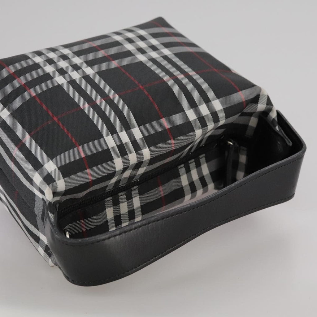 Burberry Nova Check Handbag Nylon Black Nylon Handbag