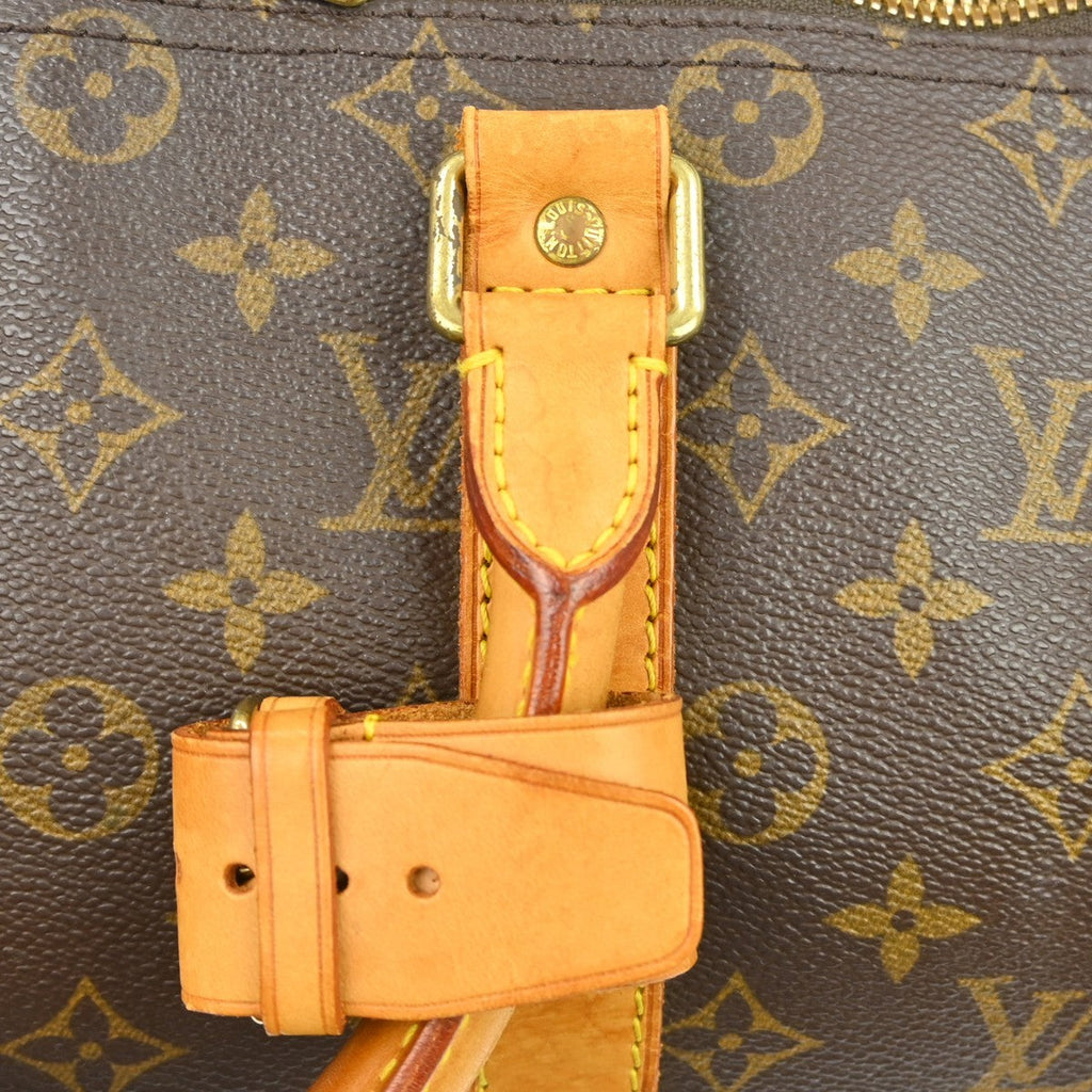 Louis Vuitton Keepall Bag Monogram Canvas Brown Canvas Travel Bag