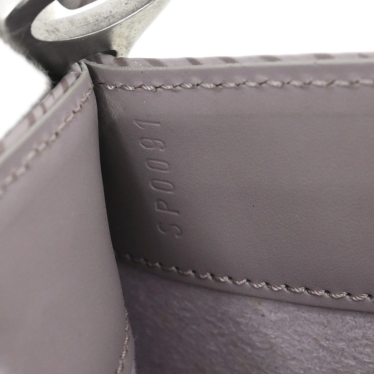 Louis Vuitton Demi Lune Pochette Epi Leather Purple Leather Shoulder Bag