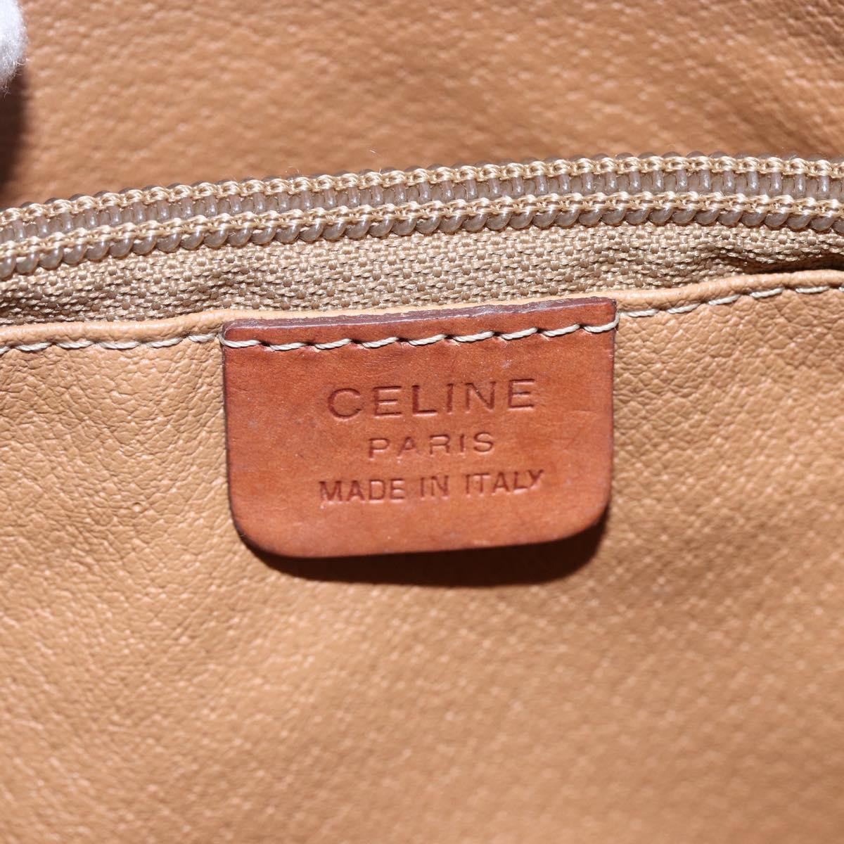 Celine Vintage Macadam Tote Bag Canvas Brown Canvas Tote Bag Bag
