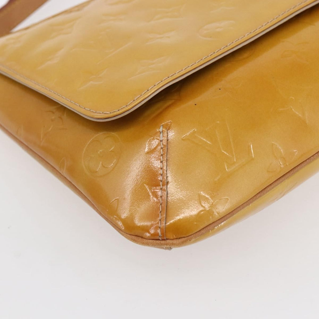 Louis Vuitton Thompson Street Handbag Monogram Vernis Beige Patent_Leather Shoulder Bag