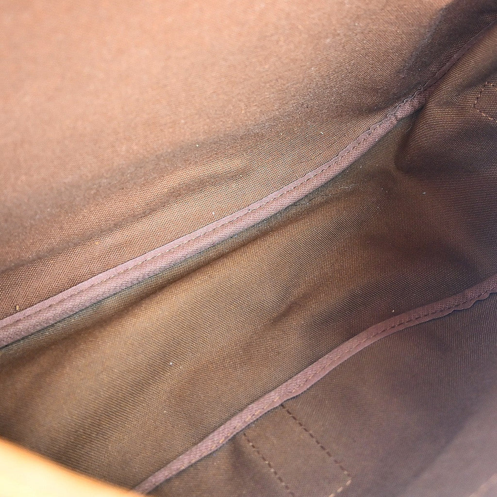 Louis Vuitton Saumur Handbag Monogram Canvas Brown Canvas Shoulder Bag