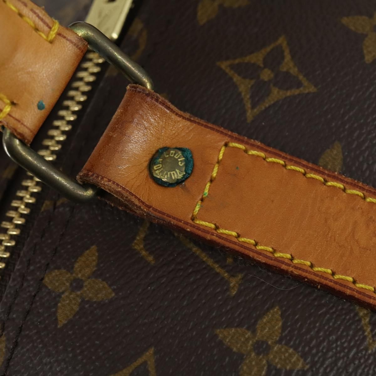 Louis Vuitton Keepall Bag Monogram Canvas Brown Canvas Travel Bag