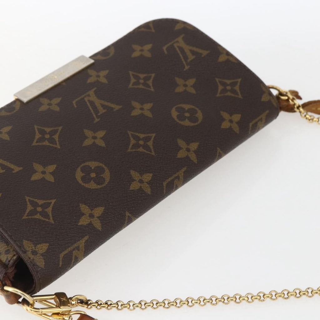 Louis Vuitton Favorite Handbag Monogram Canvas Brown Canvas Shoulder Bag