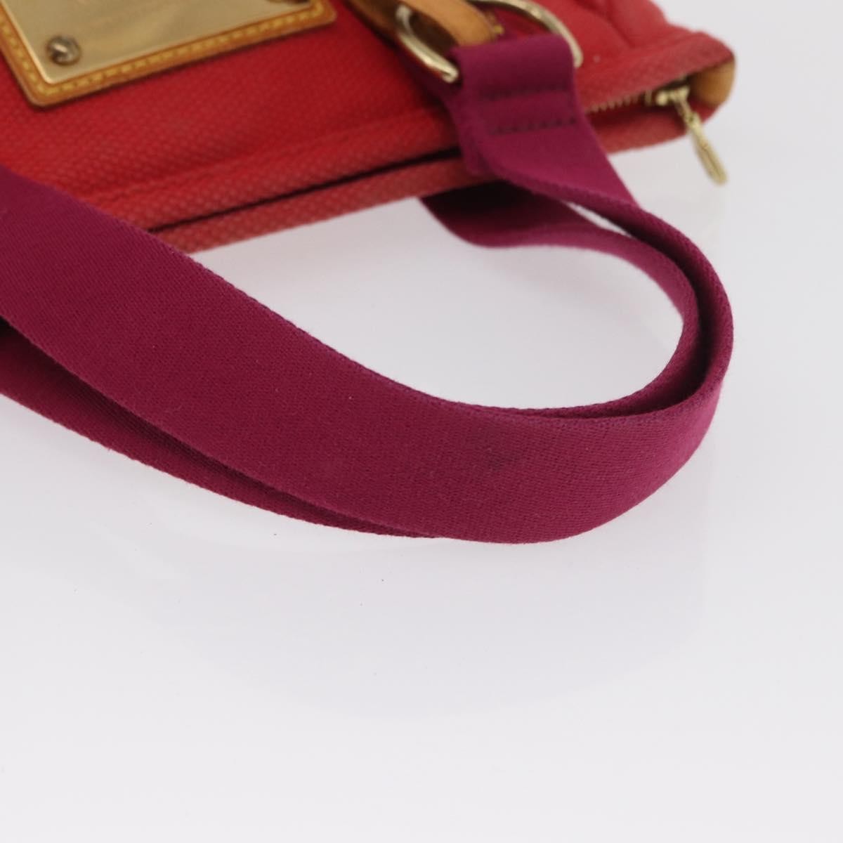 Louis Vuitton Antigua Tote Canvas Red Canvas Tote Bag