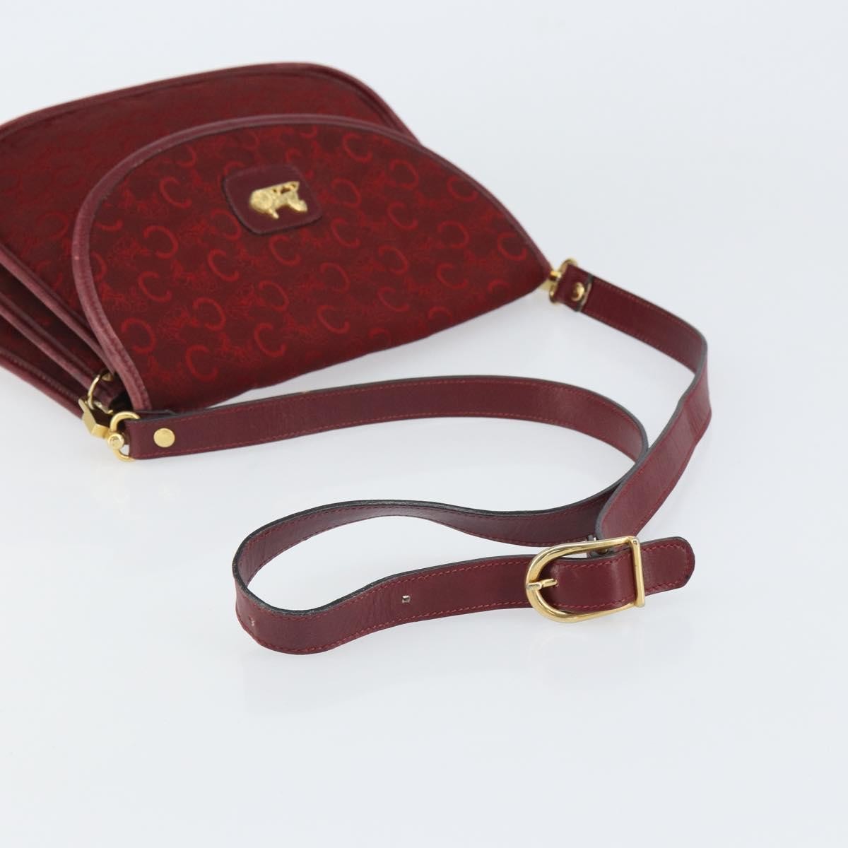 Celine C Sulky Shoulder Bag Canvas Red Canvas Shoulder Bag Bag