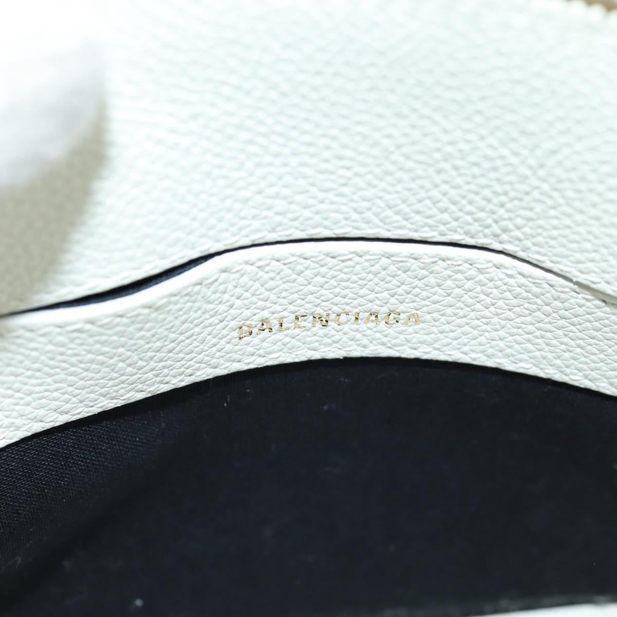 Balenciaga Logo Ville Bag Leather White Leather Hand
