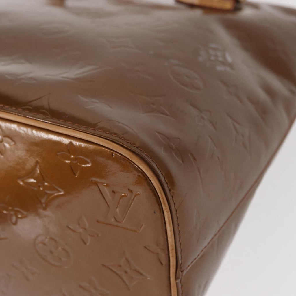 Louis Vuitton Houston Handbag Monogram Vernis Brown Patent_Leather Handbag