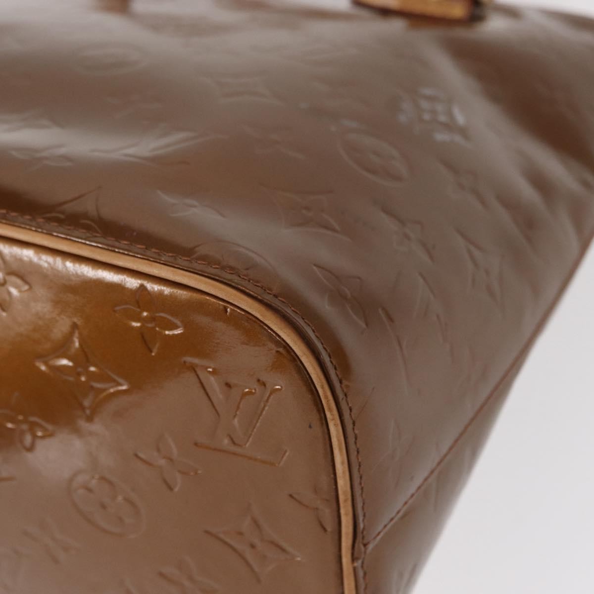 Louis Vuitton Houston Handbag Monogram Vernis Brown Patent_Leather Handbag