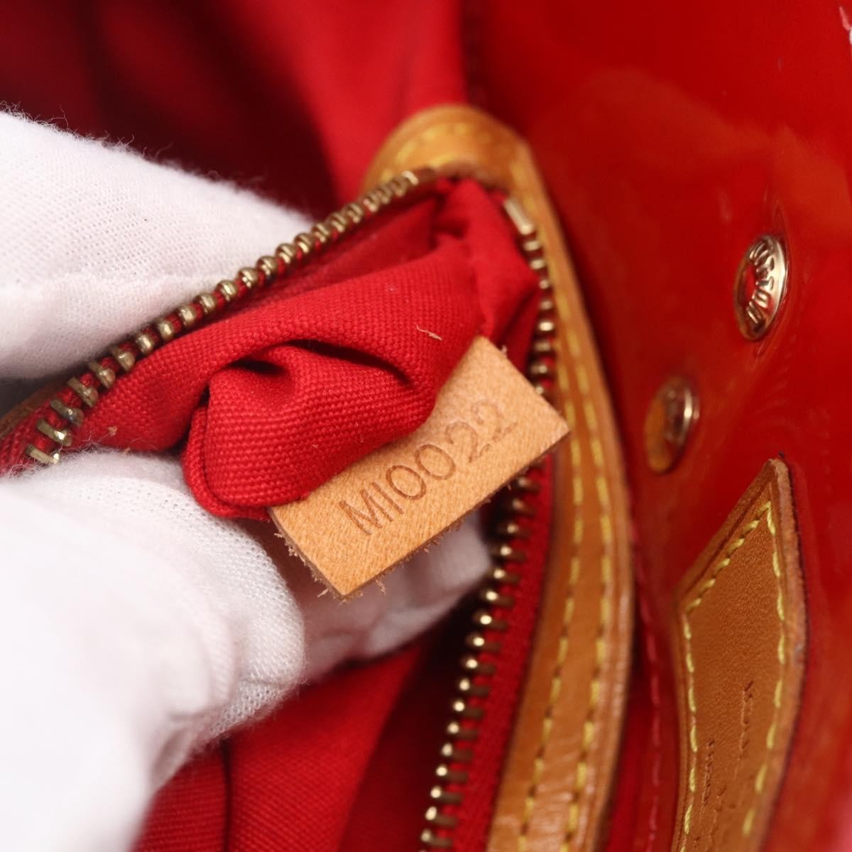 Louis Vuitton Reade Handbag Monogram Vernis Red Patent_Leather Handbag