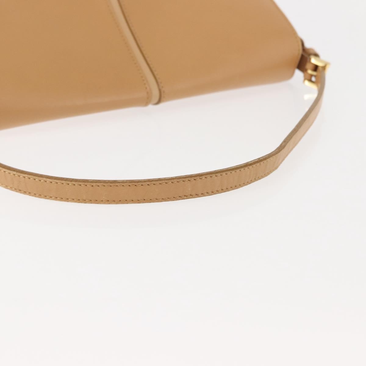Burberry Shoulder Bag Leather Beige Leather Shoulder Bag