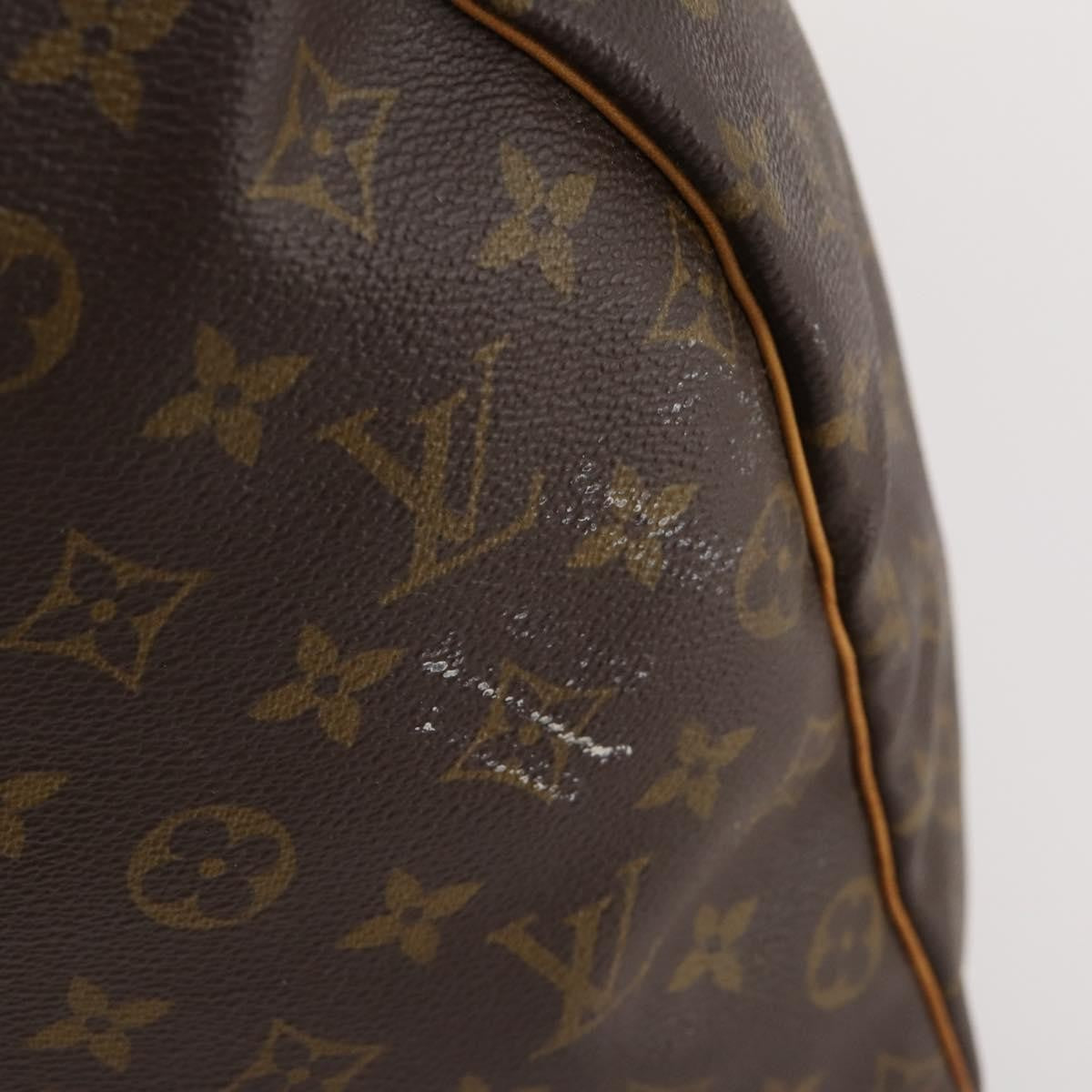 Louis Vuitton Keepall Bag Monogram Canvas Brown Canvas Travel Bag