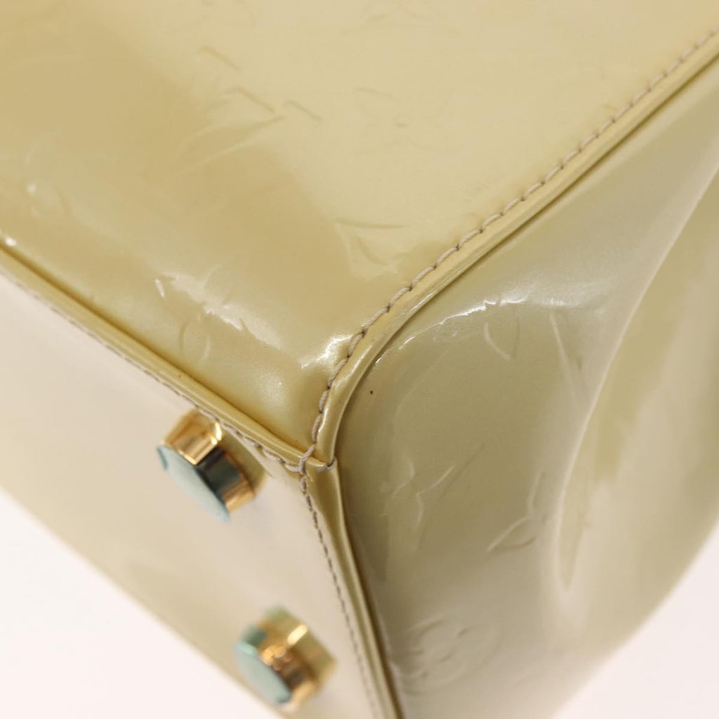 Louis Vuitton Brea Handbag Monogram Vernis Beige Patent_Leather Bag