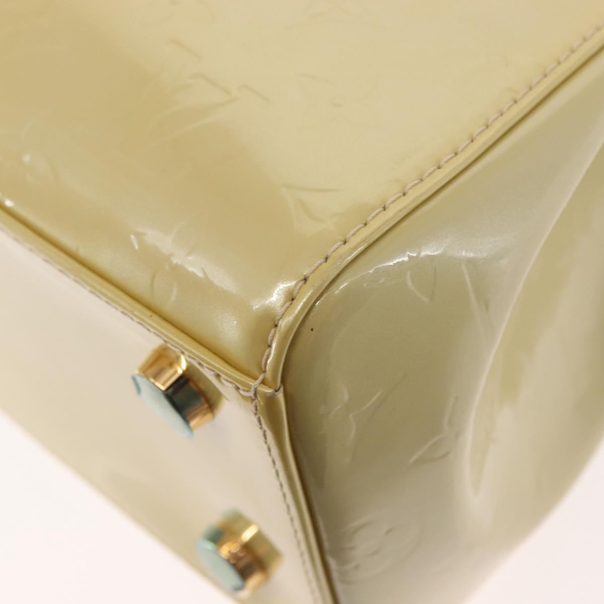 Louis Vuitton Brea Handbag Monogram Vernis Beige Patent_Leather Bag