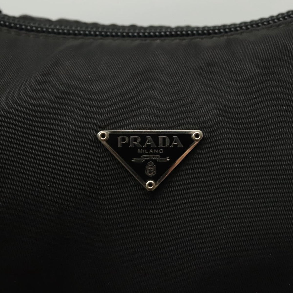 Prada Hobo Tessuto Black Nylon Handbag