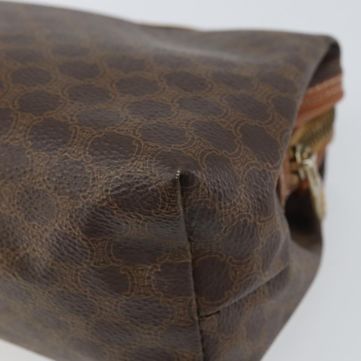 Celine Macadam Pochette Canvas And Leather Brown Canvas Clutche & Pouche Bag