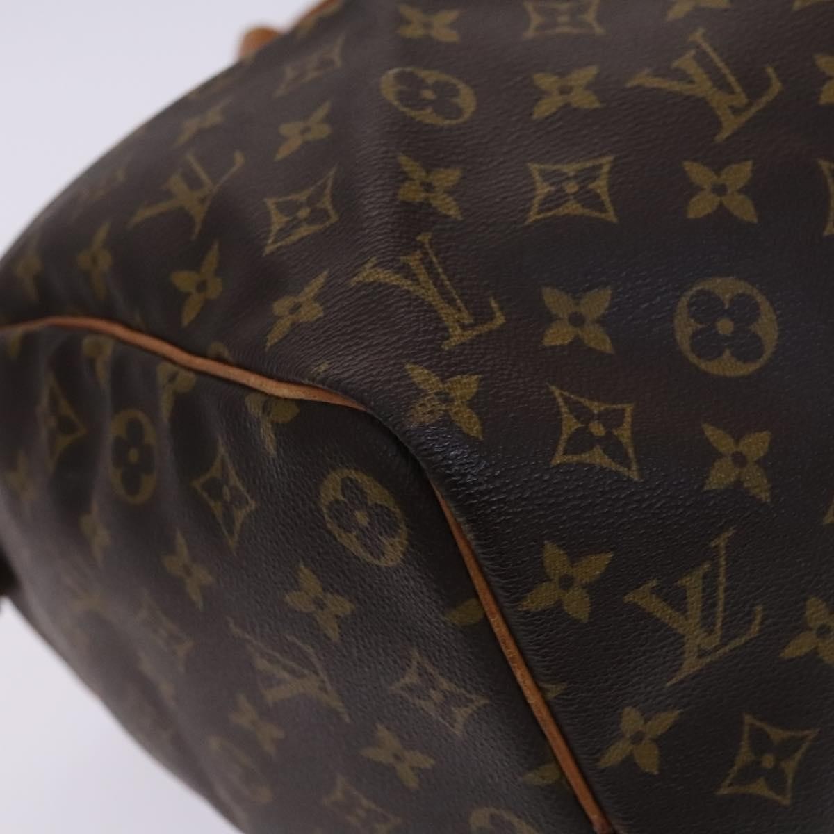 Louis Vuitton Keepall Bag Monogram Canvas Brown Canvas Travel Bag