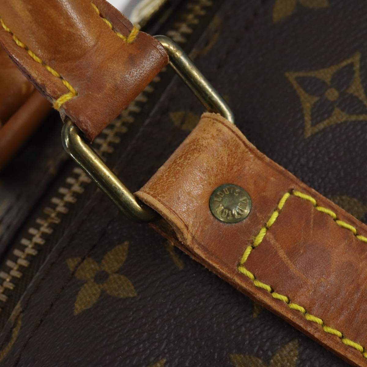 Louis Vuitton Keepall Bag Monogram Canvas Brown Canvas Travel Bag