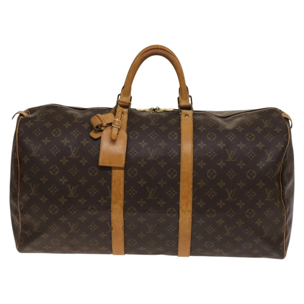 Louis Vuitton Keepall Bag Monogram Canvas Brown Canvas Travel Bag