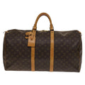 Louis Vuitton Keepall Bag Monogram Canvas Brown Canvas Travel Bag