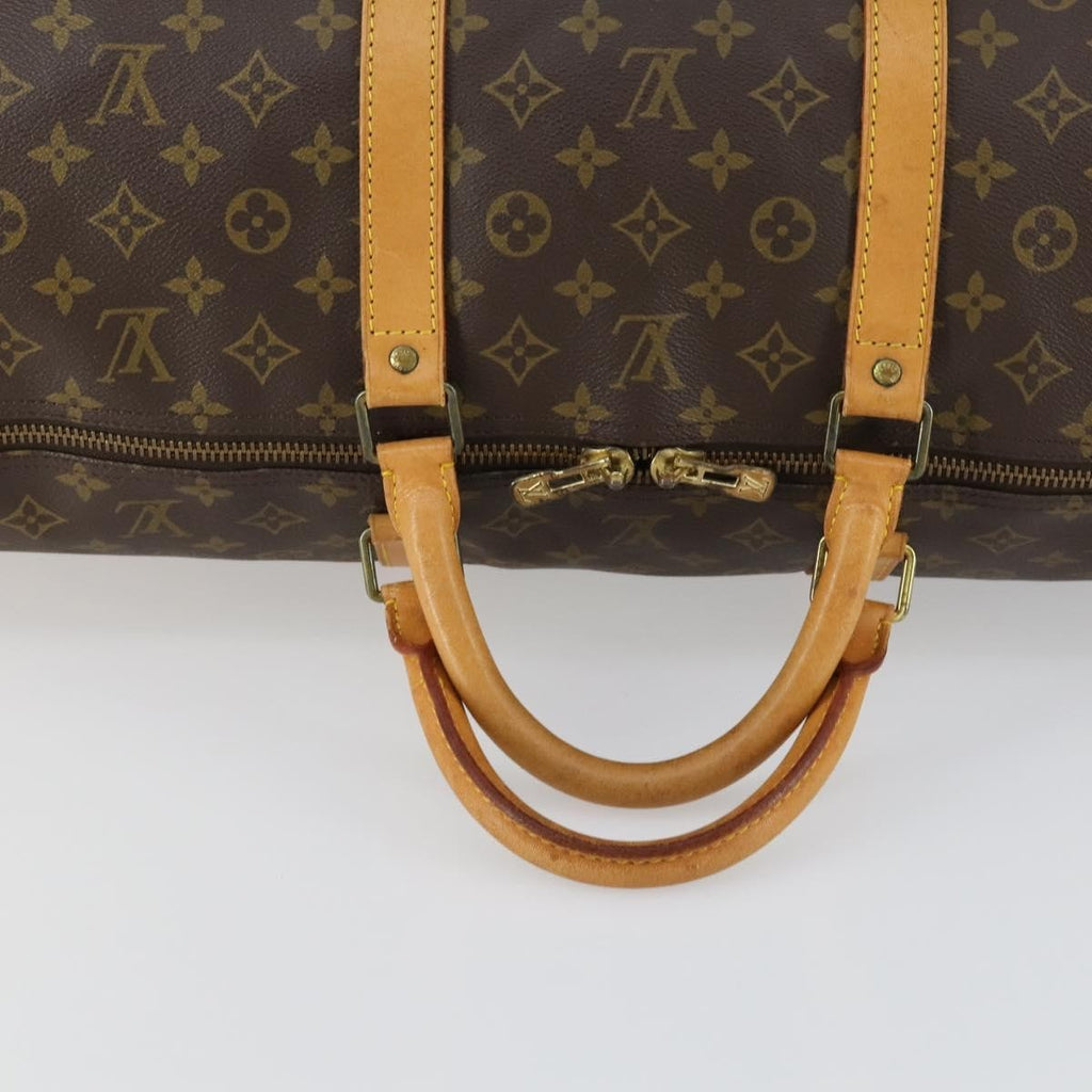 Louis Vuitton Keepall Bag Monogram Canvas Brown Canvas Travel Bag