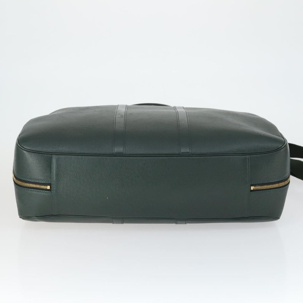 Louis Vuitton Helanga Bag Taiga Leather Green Leather Travel Bag