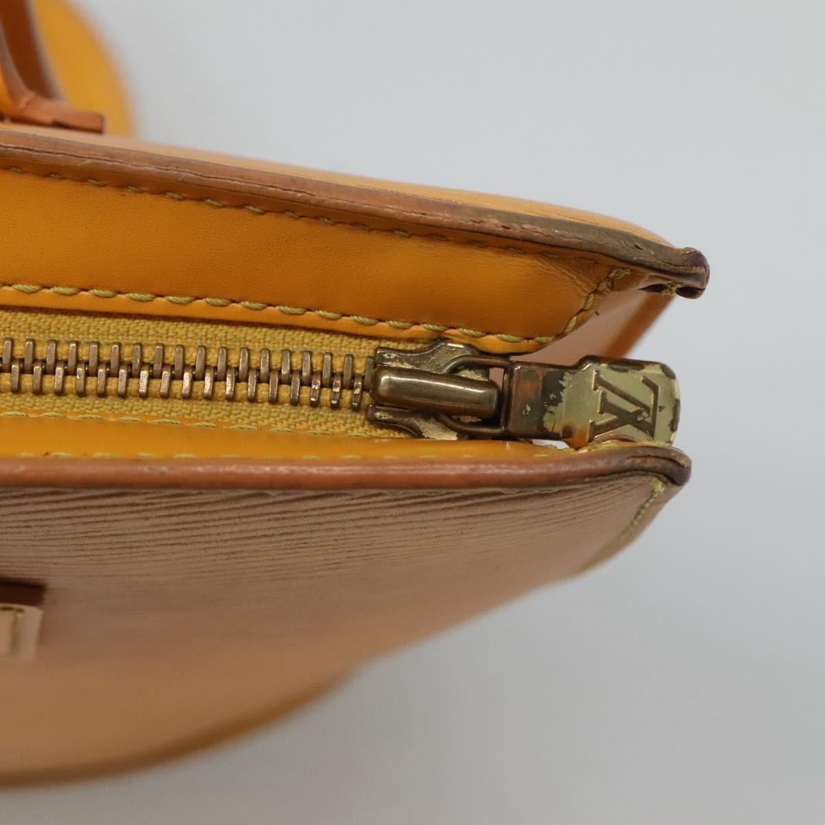 Louis Vuitton Saint Jacques Handbag Epi Leather Yellow Leather Shoulder Bag