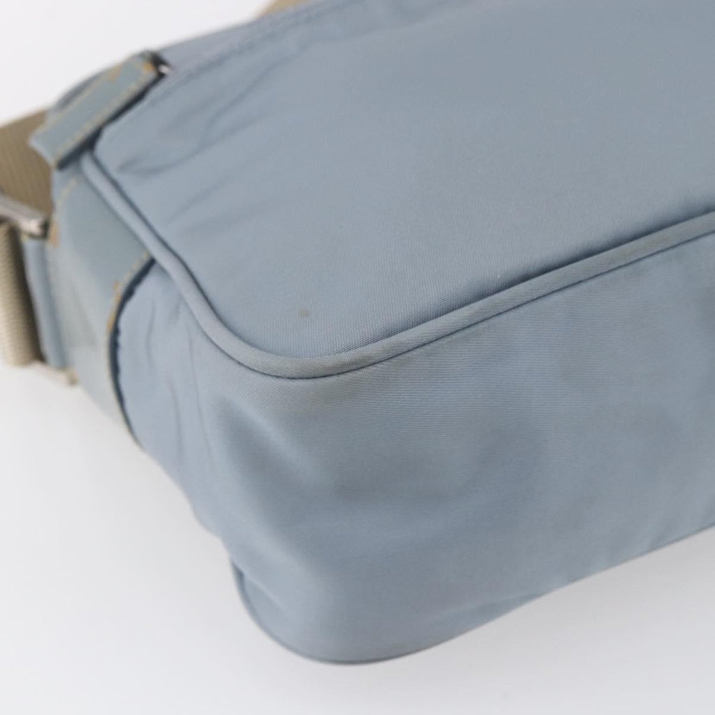 Prada Front Pocket Camera Bag Tessuto Blue Nylon Shoulder Bag Bag