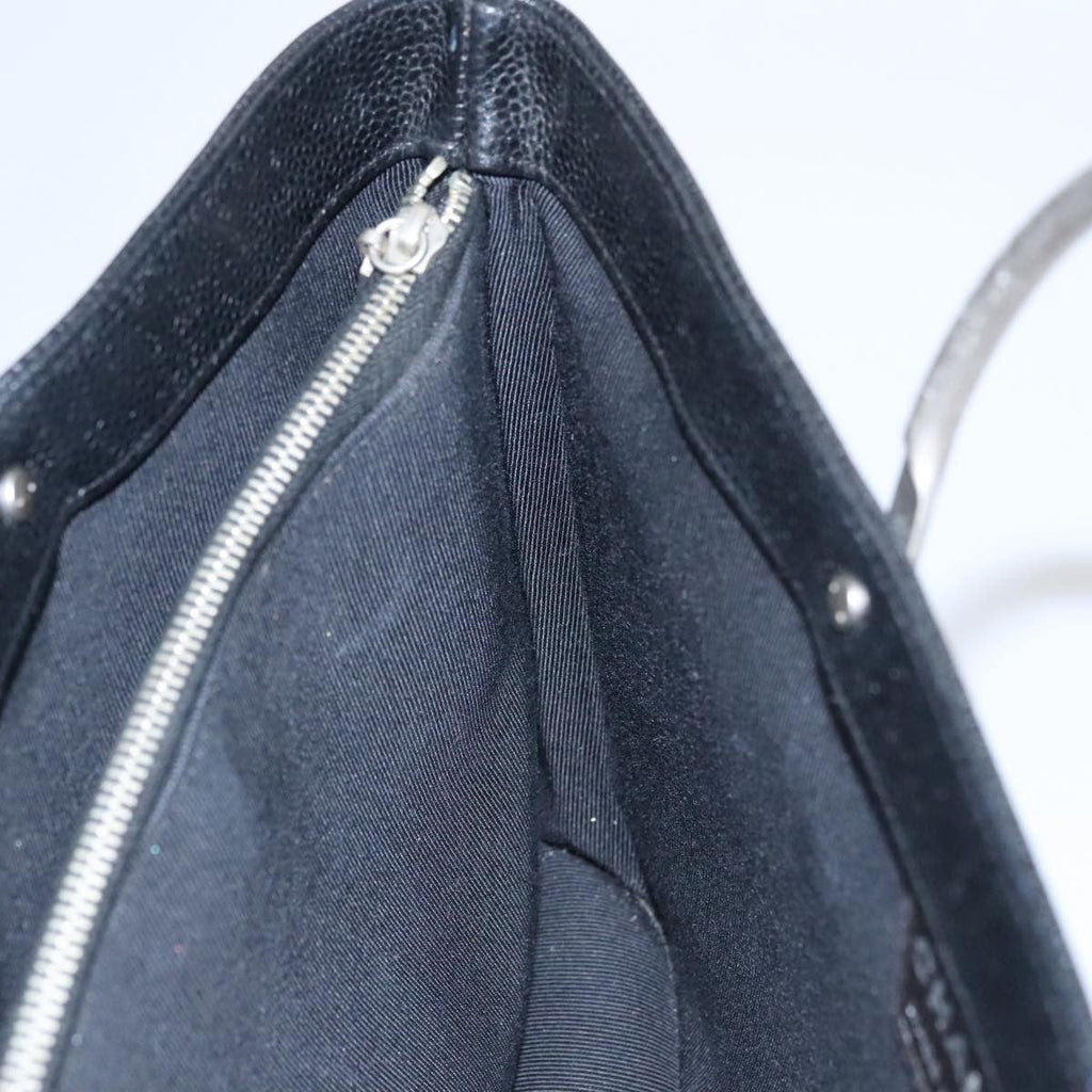 Chanel Vintage Tote Leather Black Leather Tote Bag Bag