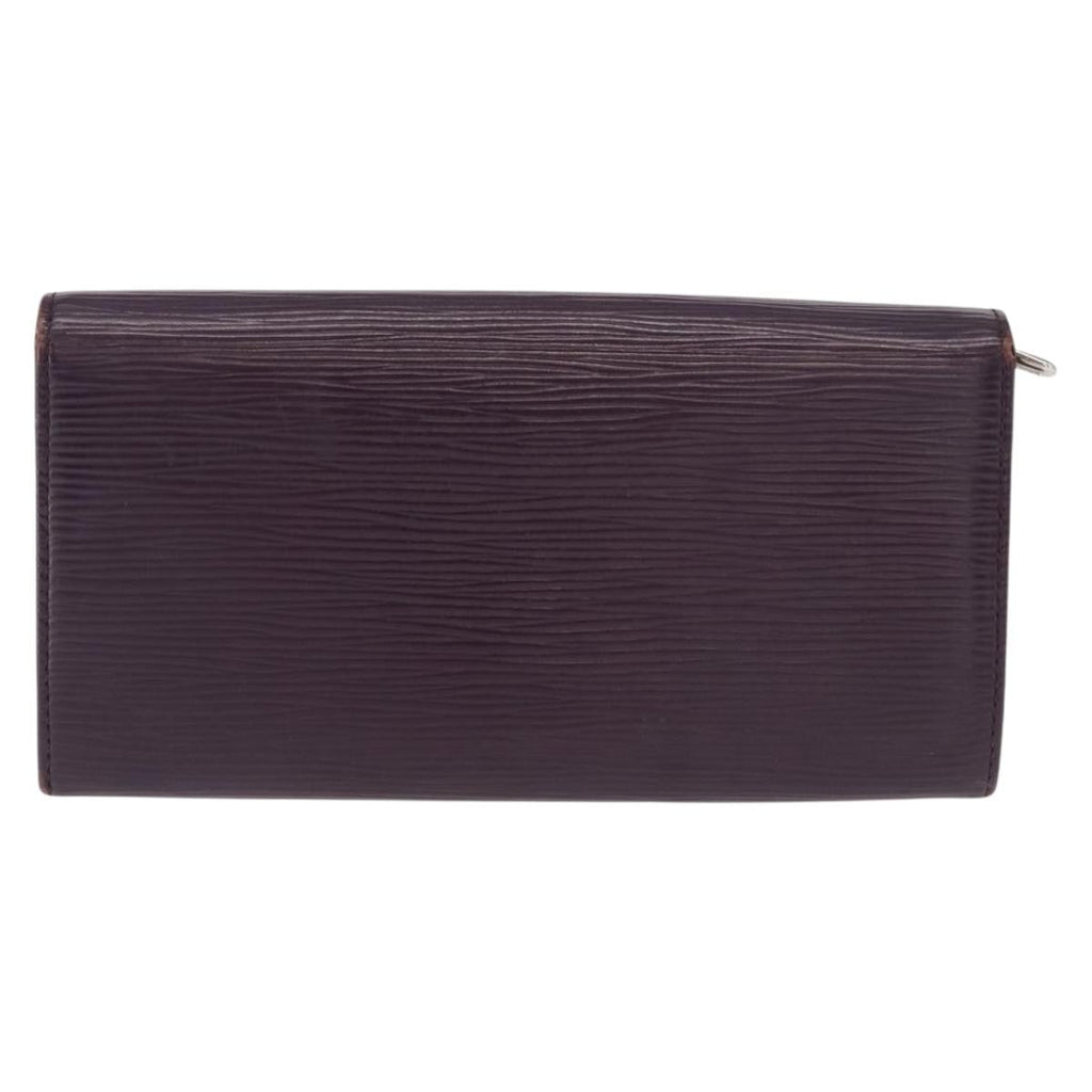 Louis Vuitton Vintage Sarah Wallet Epi Leather Purple Leather Wallets Accessory