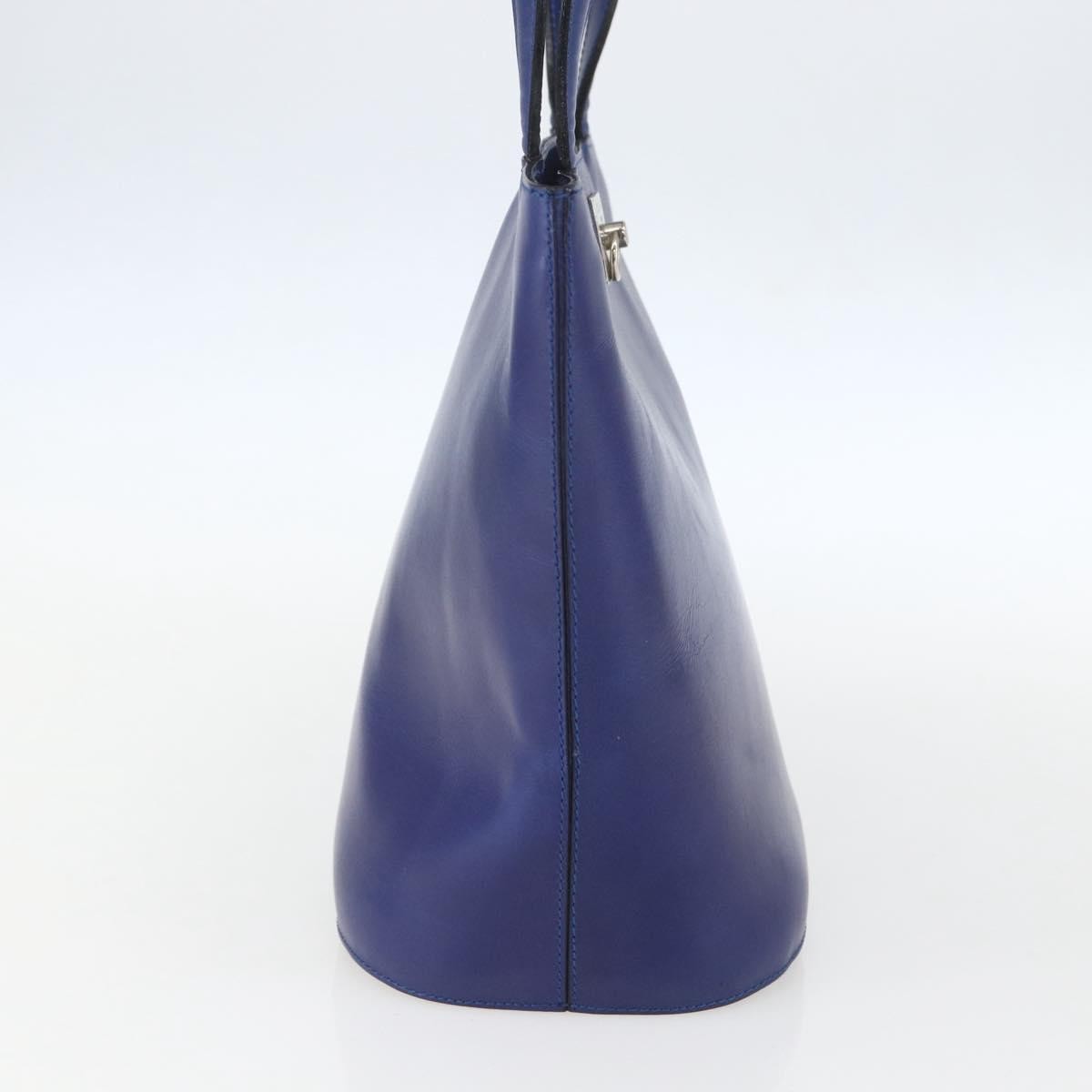 Celine Handbag Leather Blue Leather Handbag