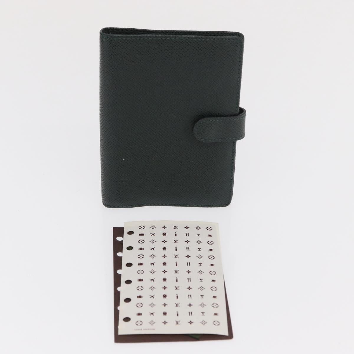 Louis Vuitton Agenda Cover Taiga Leather Green Leather Wallets Accessory