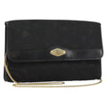 Christian Dior Vintage Cd Chain Flap Shoulder Bag Diorissimo Canvas Black Nylon Shoulder Bag Bag (Pre-Owned)