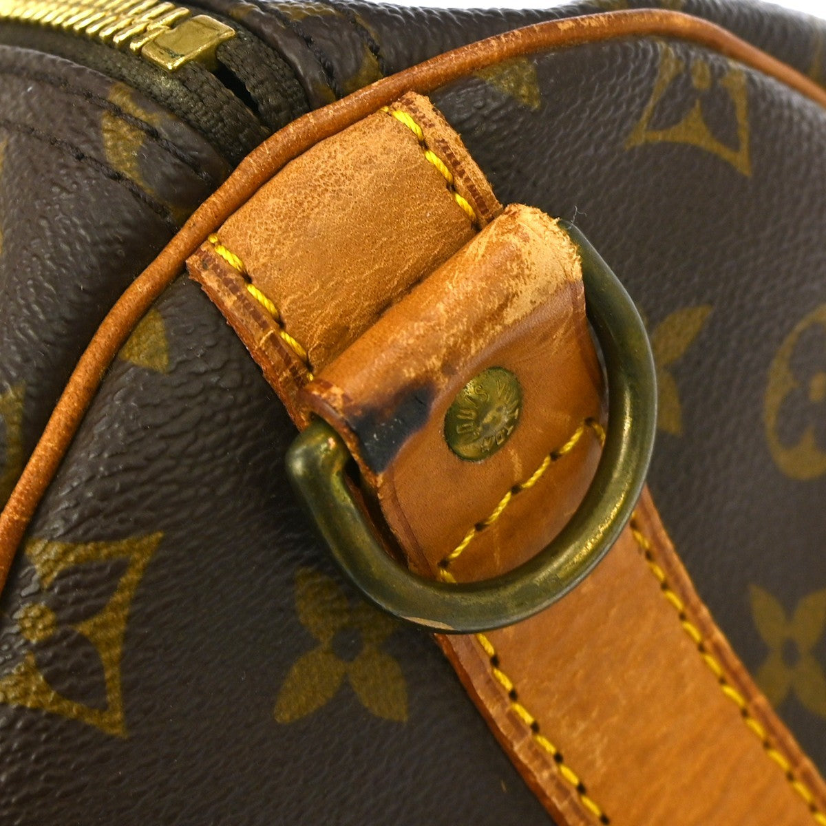 Louis Vuitton Keepall Bag Monogram Canvas Brown Canvas Travel Bag