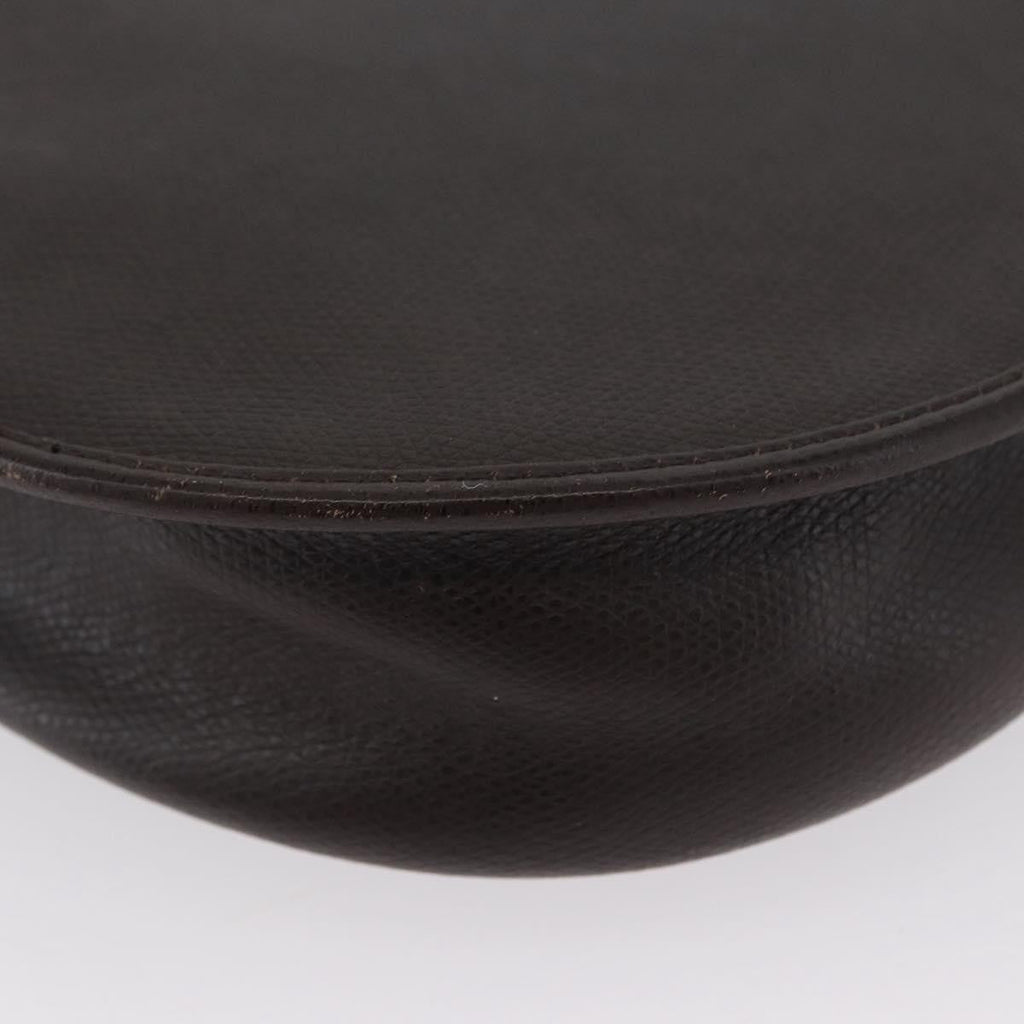 Christian Dior Vintage Cd Logo Shoulder Bag Leather Brown Leather Shoulder Bag Bag (Pre-Owned)