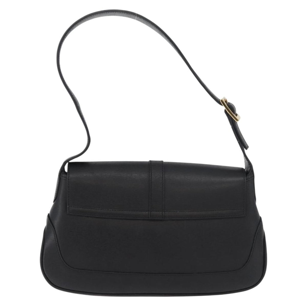 Gucci Jackie Original Shoulder Bag Leather Leather Black Leather Shoulder Bag Bag (Pre-Owned)