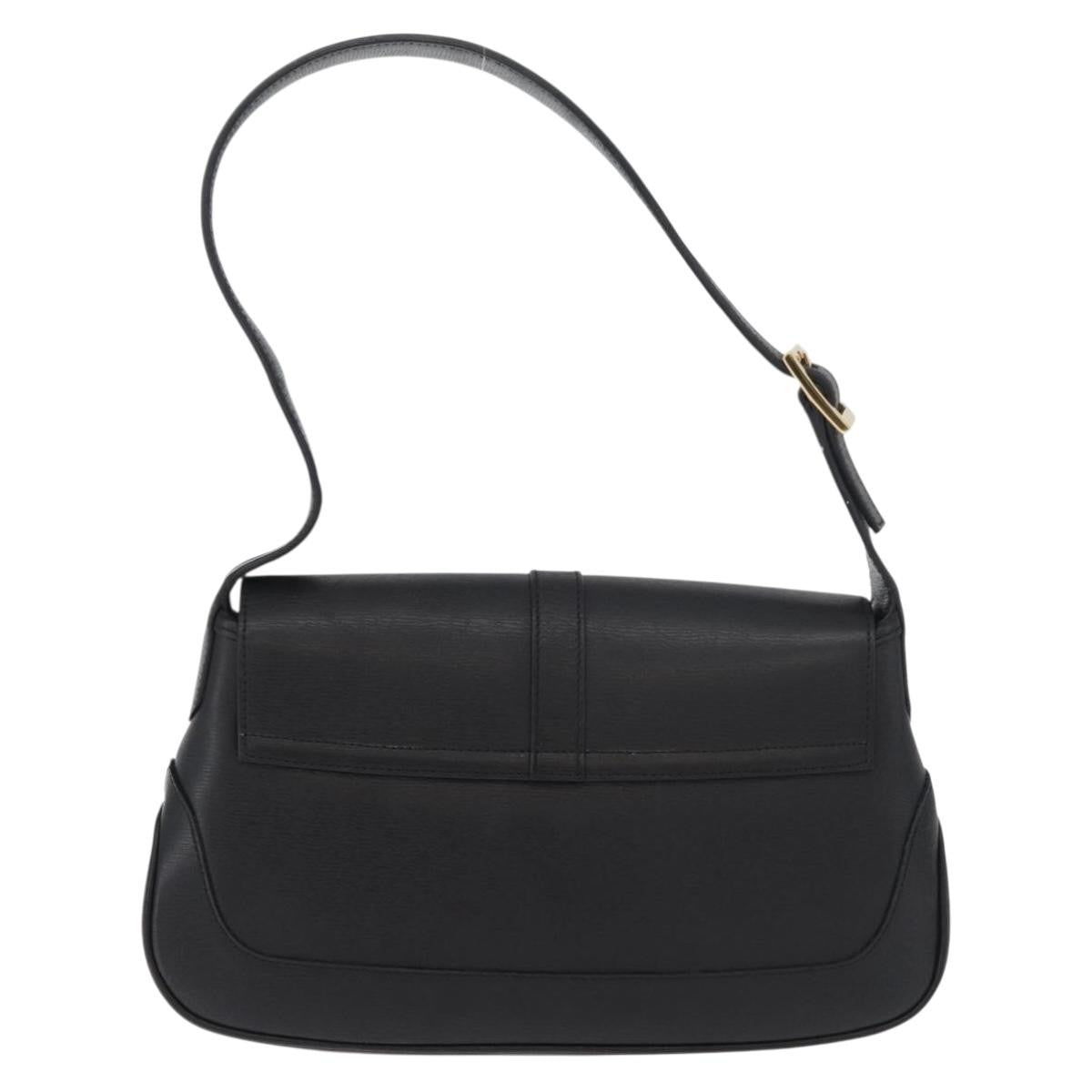 Gucci Jackie Original Shoulder Bag Leather Leather Black Leather Shoulder Bag Bag (Pre-Owned)