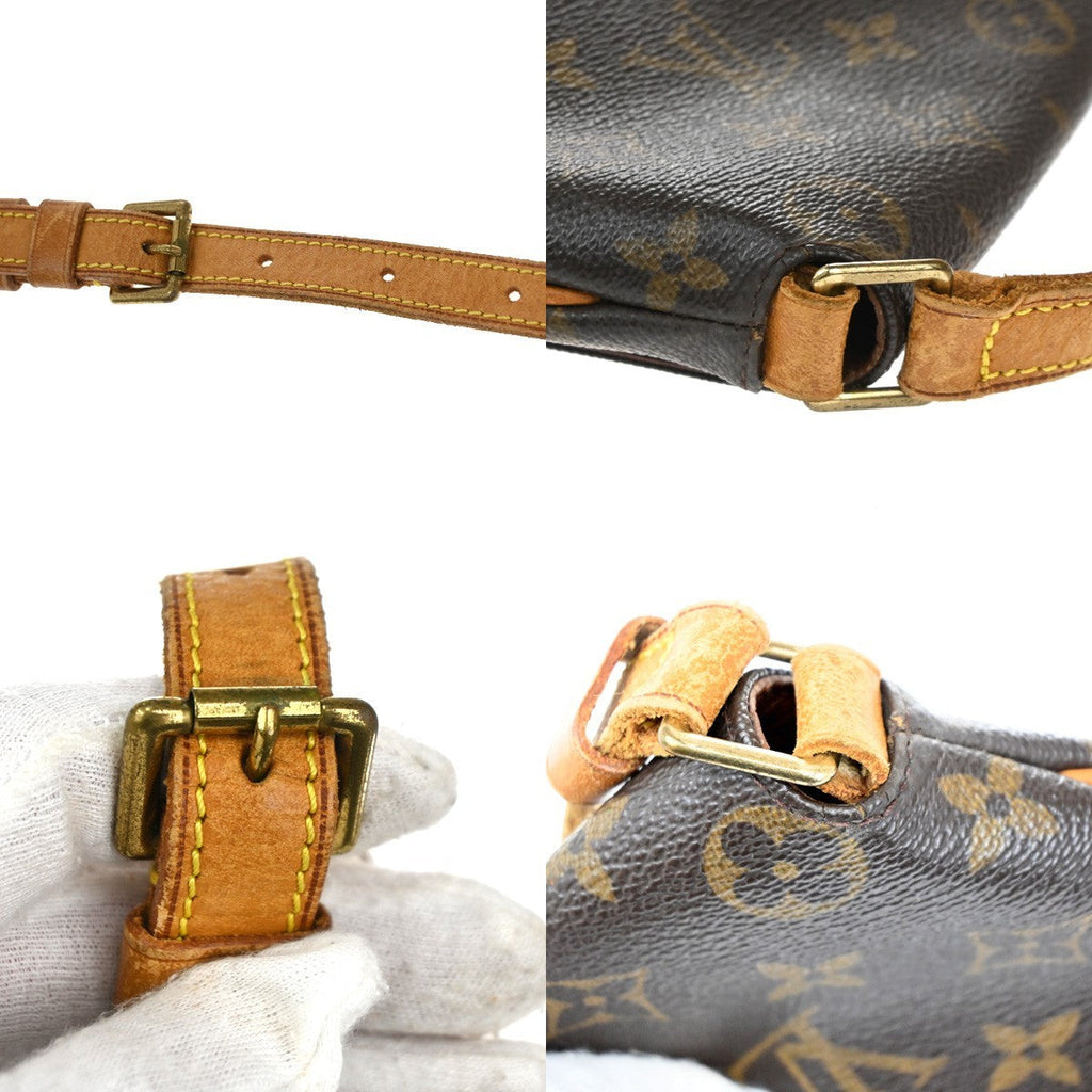 Louis Vuitton Musette Handbag Monogram Canvas Brown Canvas Shoulder Bag