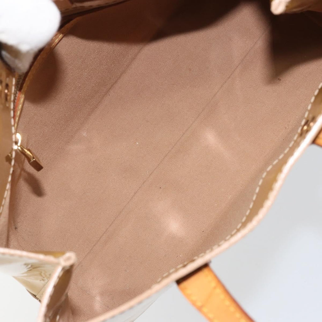 Louis Vuitton Reade Handbag Monogram Vernis Beige Patent_Leather Handbag