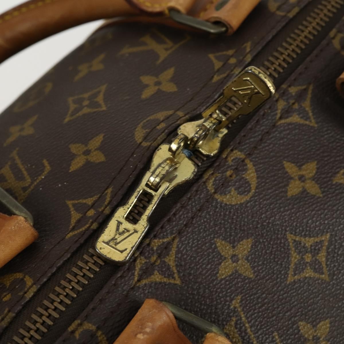 Louis Vuitton Keepall Bag Monogram Canvas Brown Canvas Travel Bag