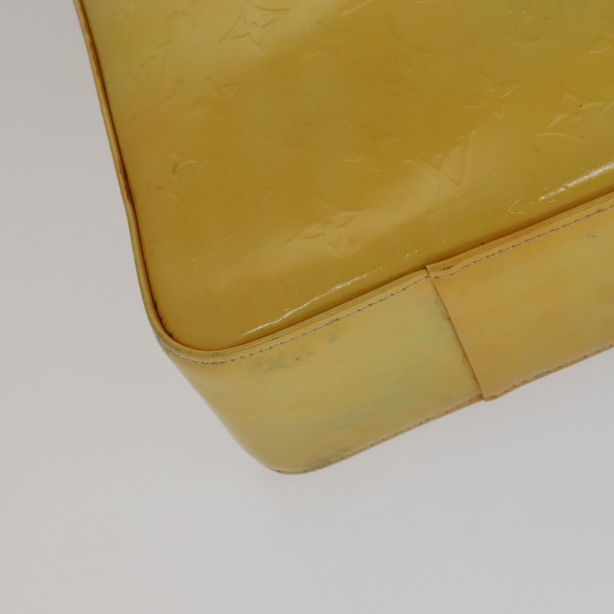Louis Vuitton Columbus Handbag Monogram Vernis Yellow Patent_Leather Bag
