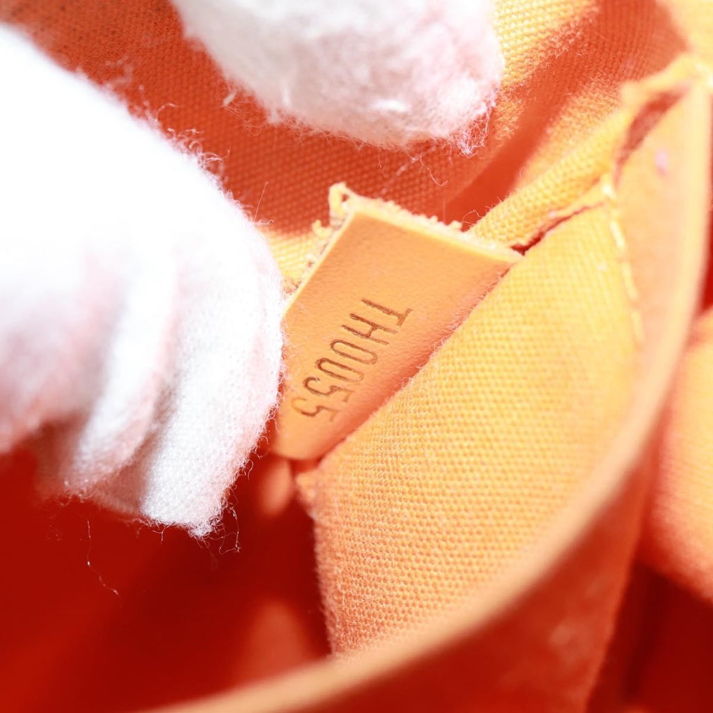 Louis Vuitton Mandara Handbag Epi Leather Orange Leather Shoulder Bag