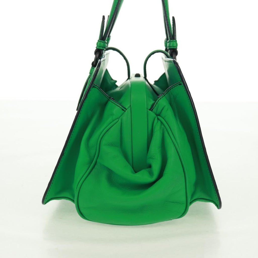 Bottega Veneta Intrecciato Handbag Leather Green Leather Handbag