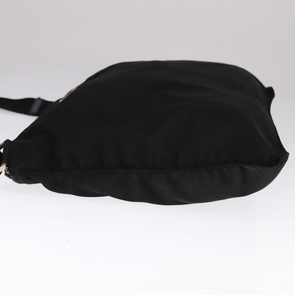 Prada Flat Messenger Bag Tessuto Black Nylon Shoulder Bag Bag