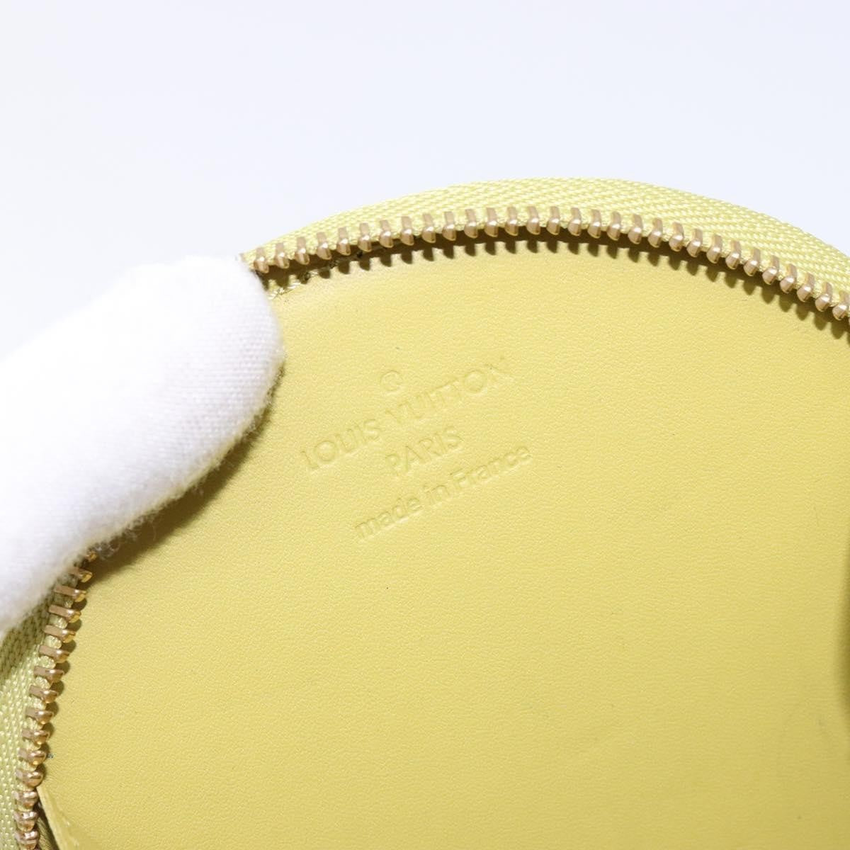 Louis Vuitton Boite Chapeau Coin Purse Monogram Vernis Beige Patent_Leather Wallets Accessory