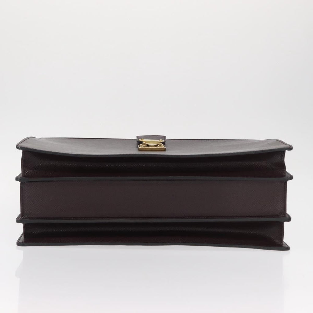 Louis Vuitton Pilot Briefcase Taiga Leather Brown Leather Briefcase Bag