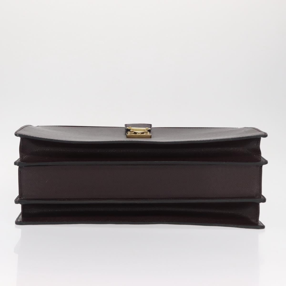 Louis Vuitton Pilot Briefcase Taiga Leather Brown Leather Briefcase Bag