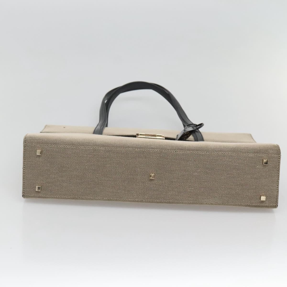 Gucci Lady Lock Handbag Canvas Beige Canvas Handbag (Pre-Owned)