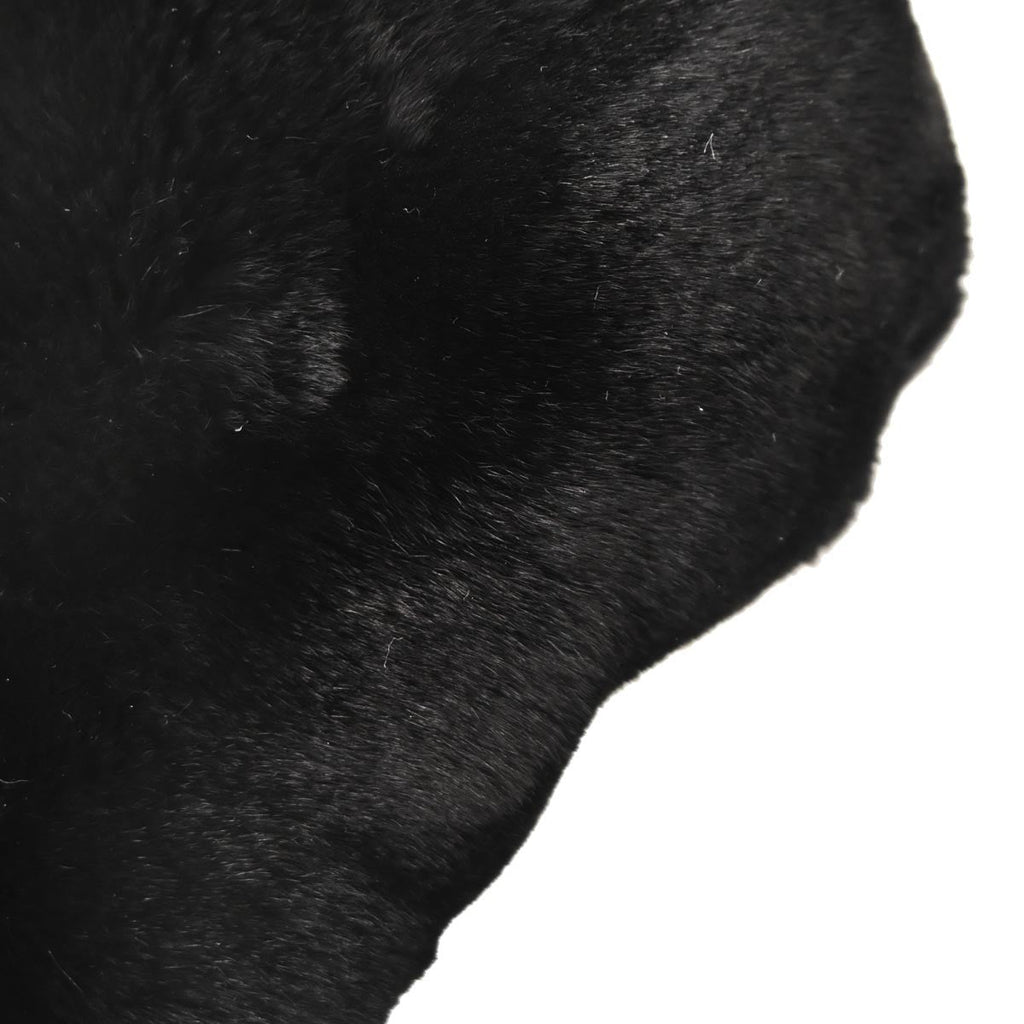 Chanel Chain Hobo Lapin Fur Black Fur Handbag